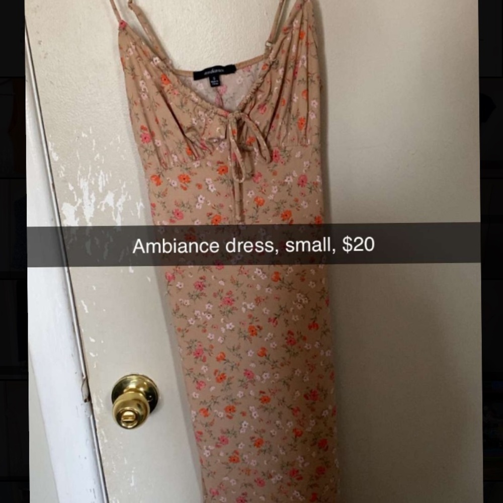 Floral Spaghetti Strap Dress
